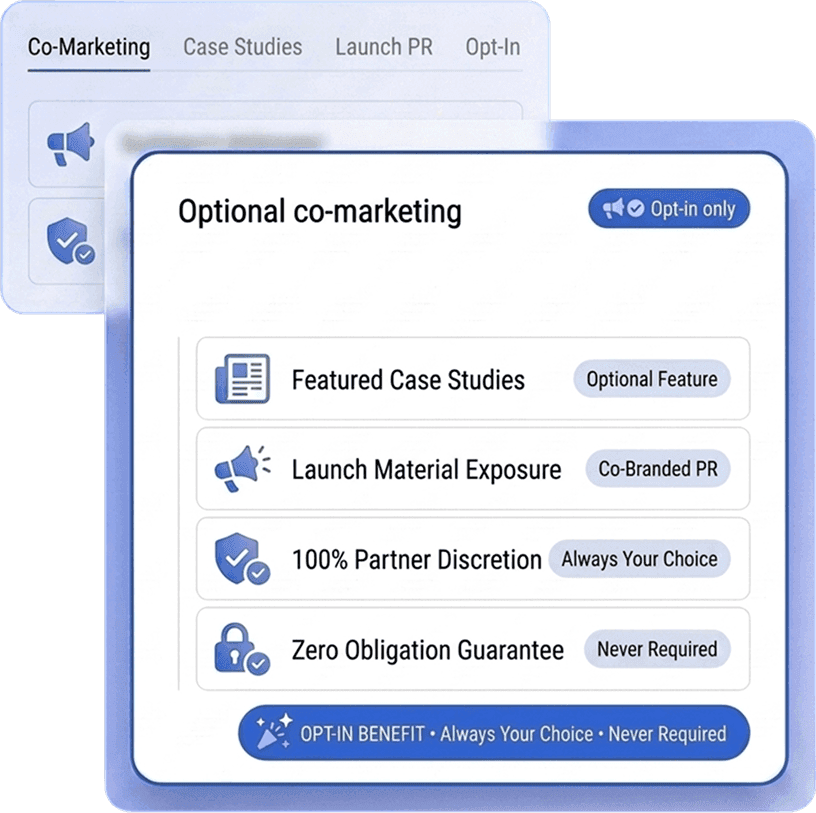 Optional co-marketing