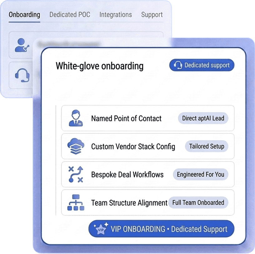 White-glove onboarding