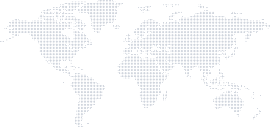 World map showing aptAI office locations in Austin, United States and Indore, India